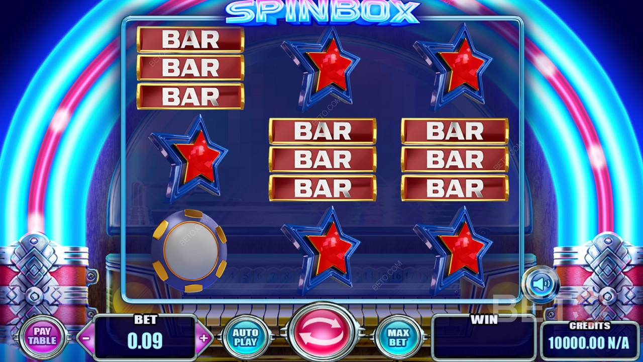 Attraktiva symboler och klassiskt speltema i Spinbox slot