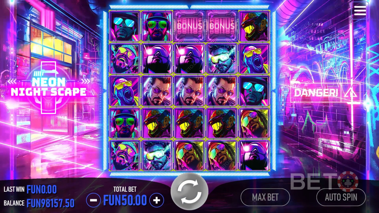 Neon Night Scape Spela Gratis