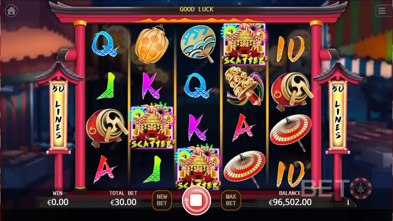 Ten Jin Matsuri Review av BETO Slots