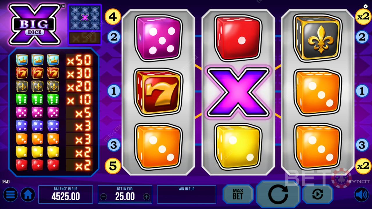 Big X Dice Spela Gratis
