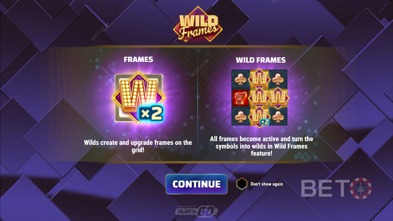 Lansering av Wild Frames och information om bonusfunktionerna