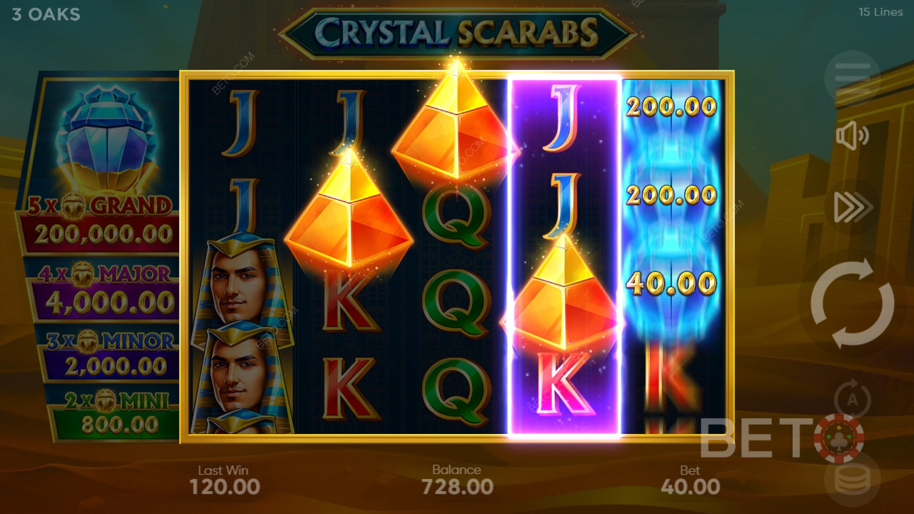 Crystal Scarabs Review av BETO Slots