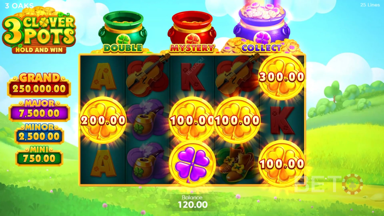 3 Clover Pots Review av BETO Slots