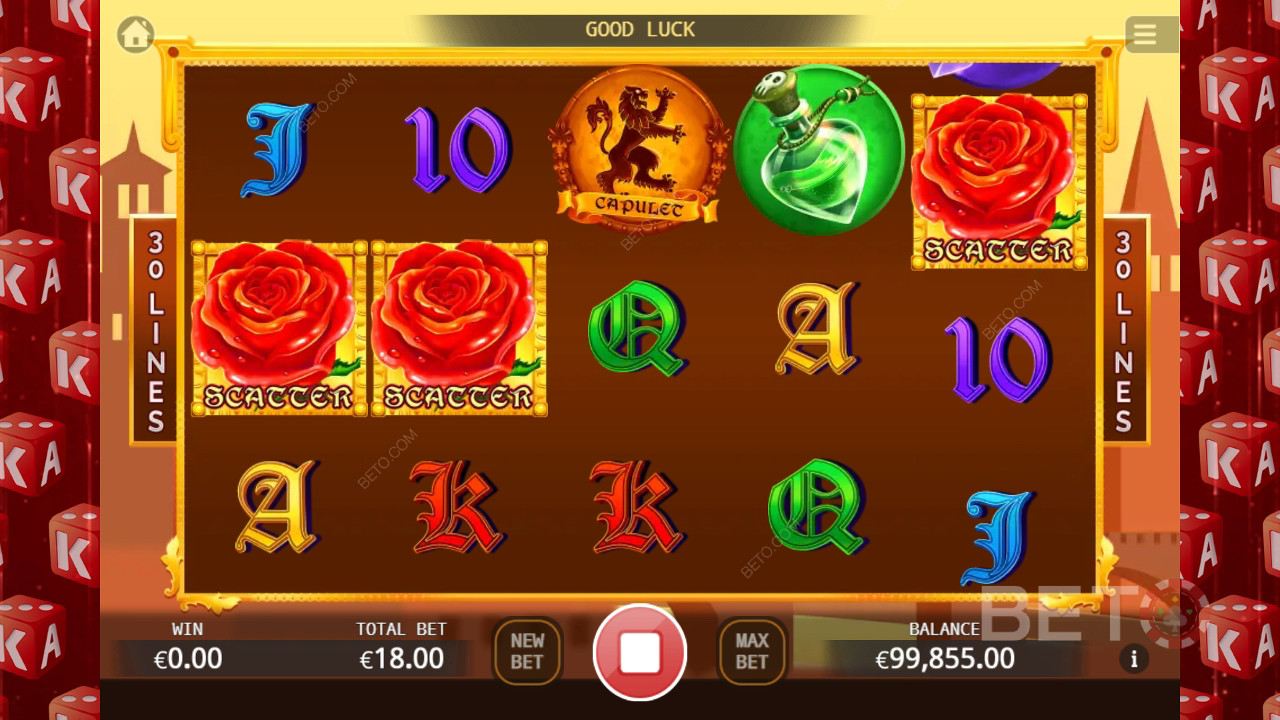 Romeo och Julia recension av BETO Slots