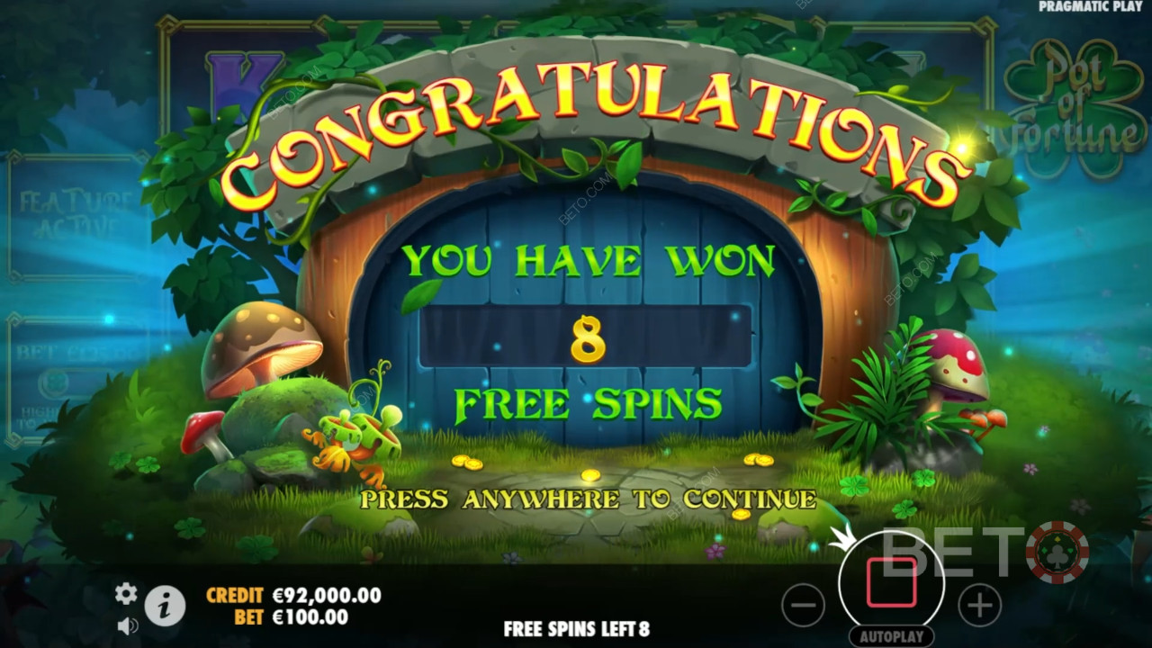Bonusfunktioner förklarade i Pot of Fortune av Pragmatic Play