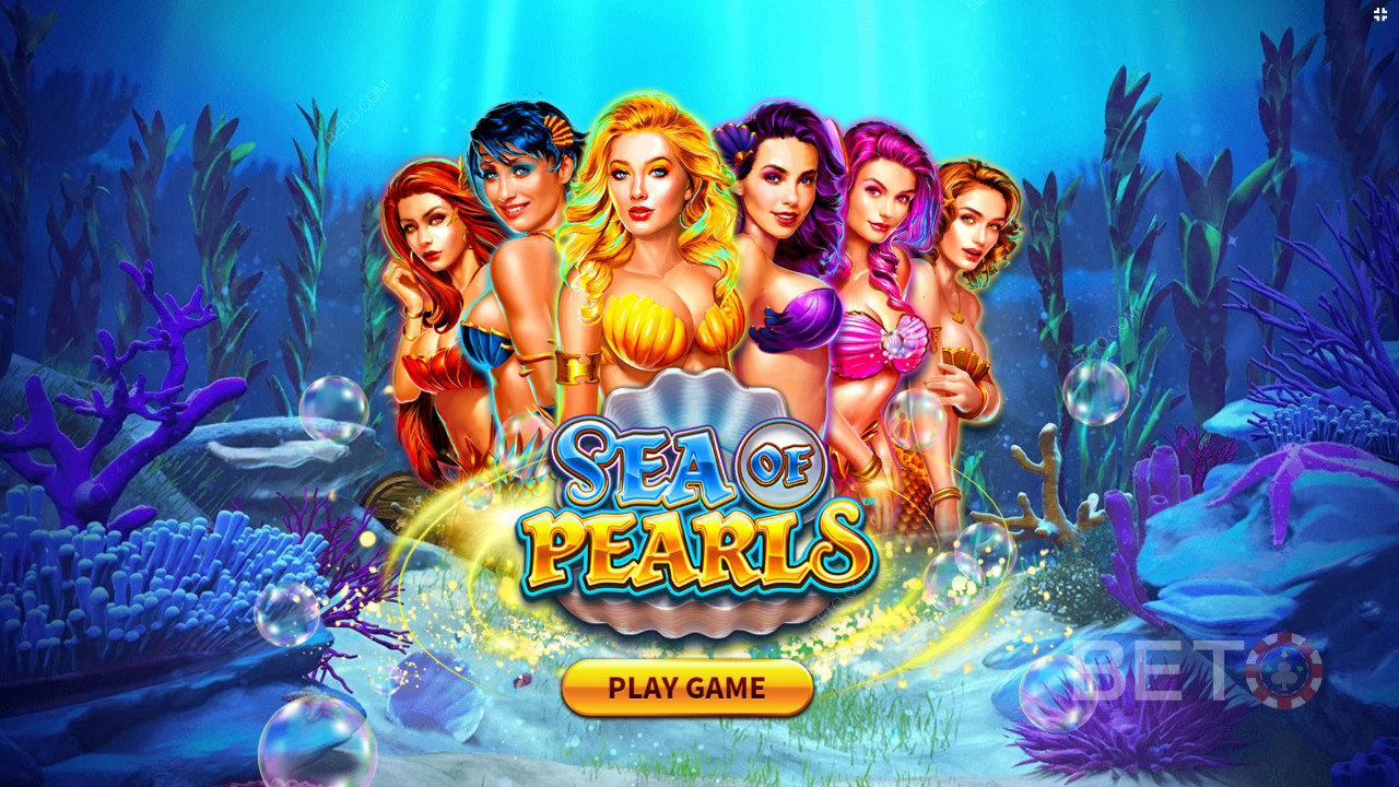 Förbered dig på en undervattensresa med sjöjungfrur i slotspelet Sea of Pearls online.