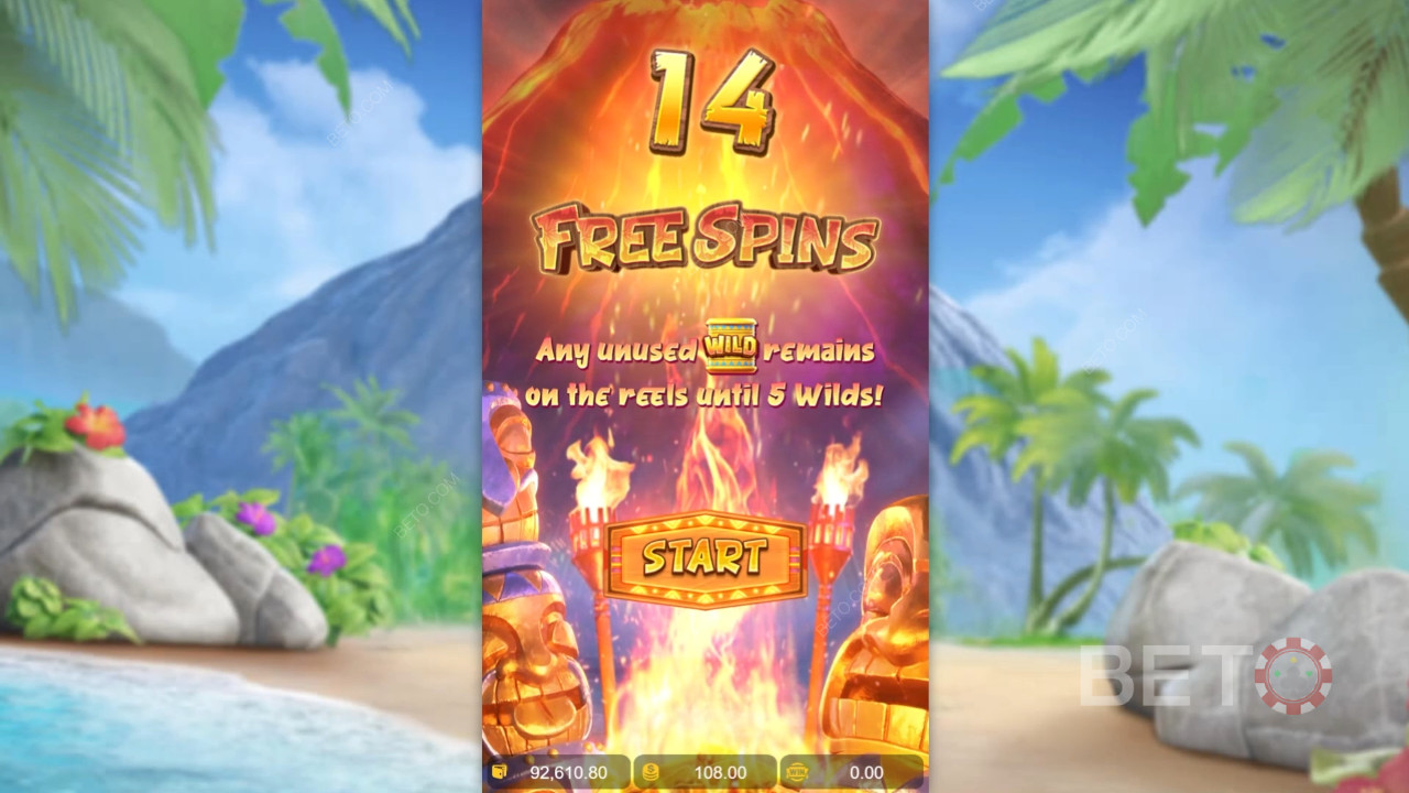 Vinn 2 500 gånger din insats i Hawaiian Tiki Slot Online!