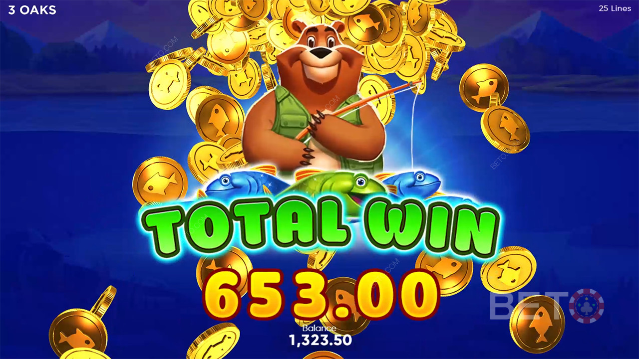 Vinn 2 500 gånger din insats i Fishin