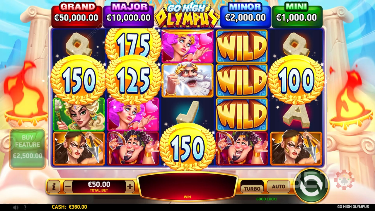 Gå högt Olympus Review av BETO Slots