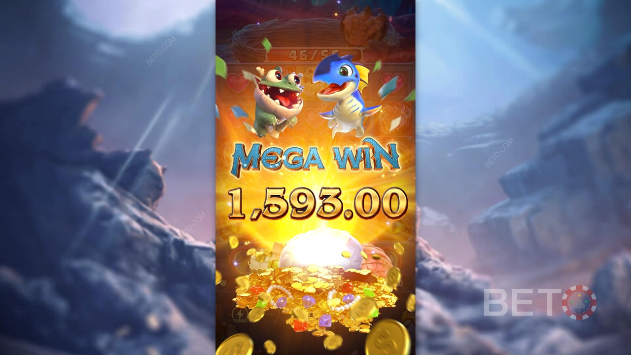 Vinn 2 500 gånger din insats i Dragon Hatch 2 Online Slot!