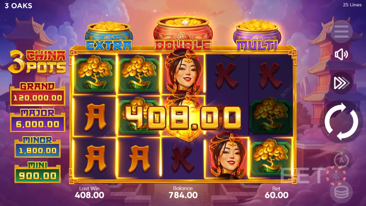 3 China Pots Review av BETO Slots