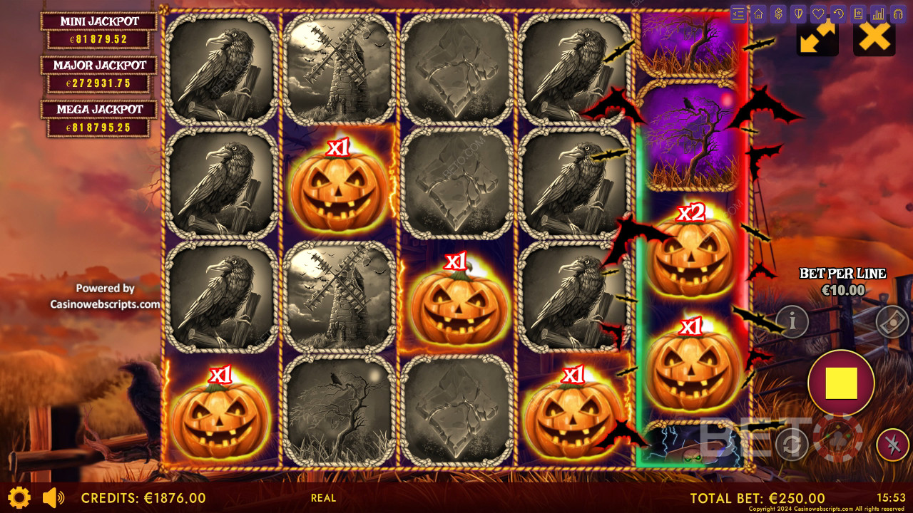 Haunted Haystacks - Spooky Hold and Win Review av BETO Slots