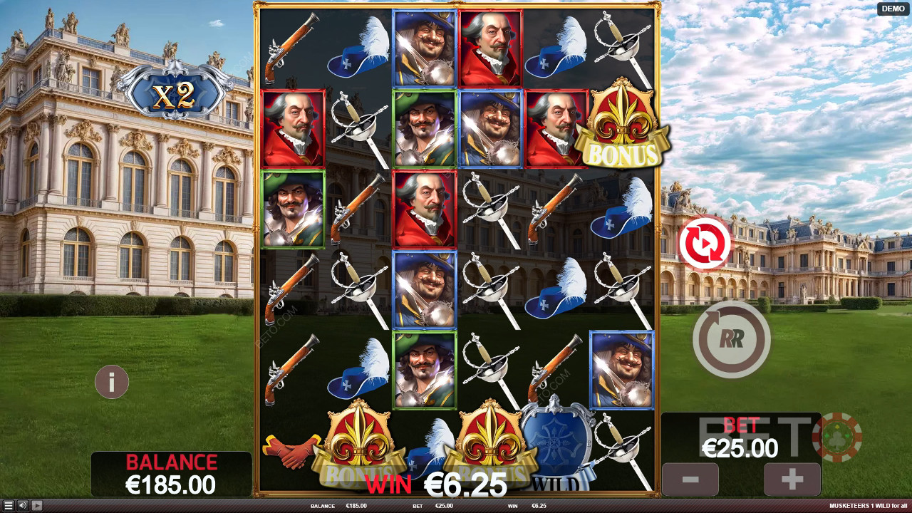 Musketeers 1 Wild for All Review av BETO Slots