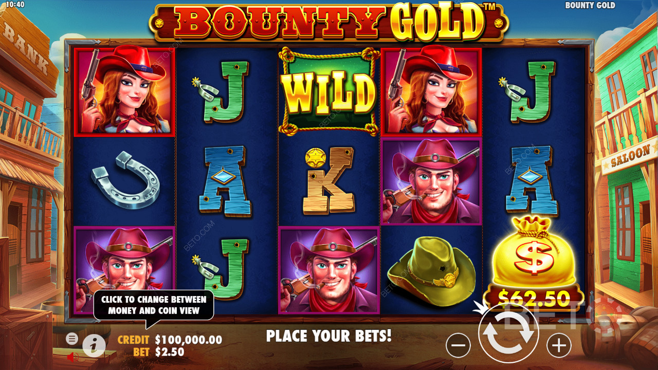 Bounty Gold genererar 25 vinstlinjer