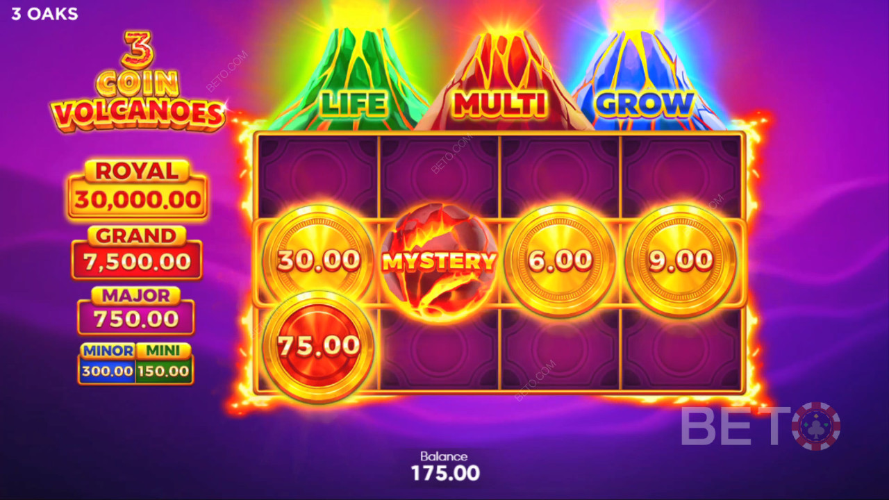 3 Coin Volcanoes Spela Gratis