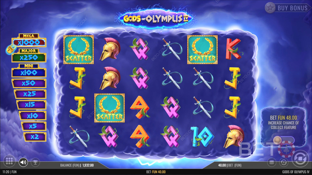 Gods of Olympus IV Review av BETO Slots