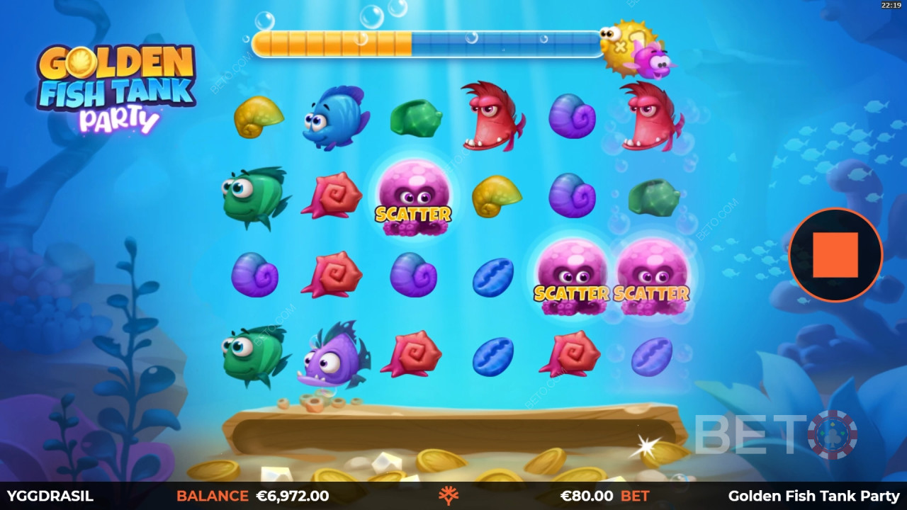 Golden Fish Tank Partgranskning av BETO Slots