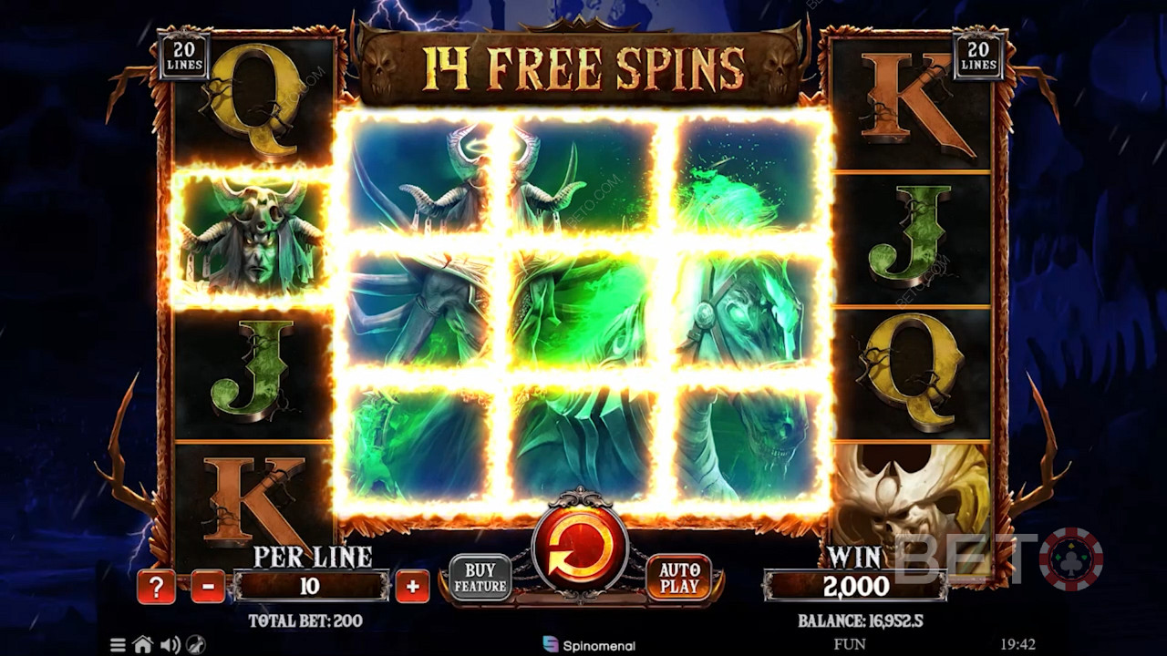 Du kan få totalt 50 Free Spins genom att spela dina spins i Gamble-funktionen.