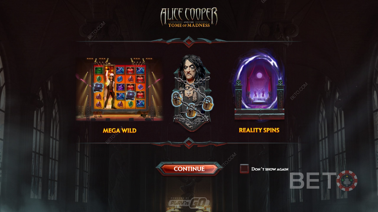 Njut av Mega Wilds och Free Spins i Alice Cooper and the Tome of Madness slot