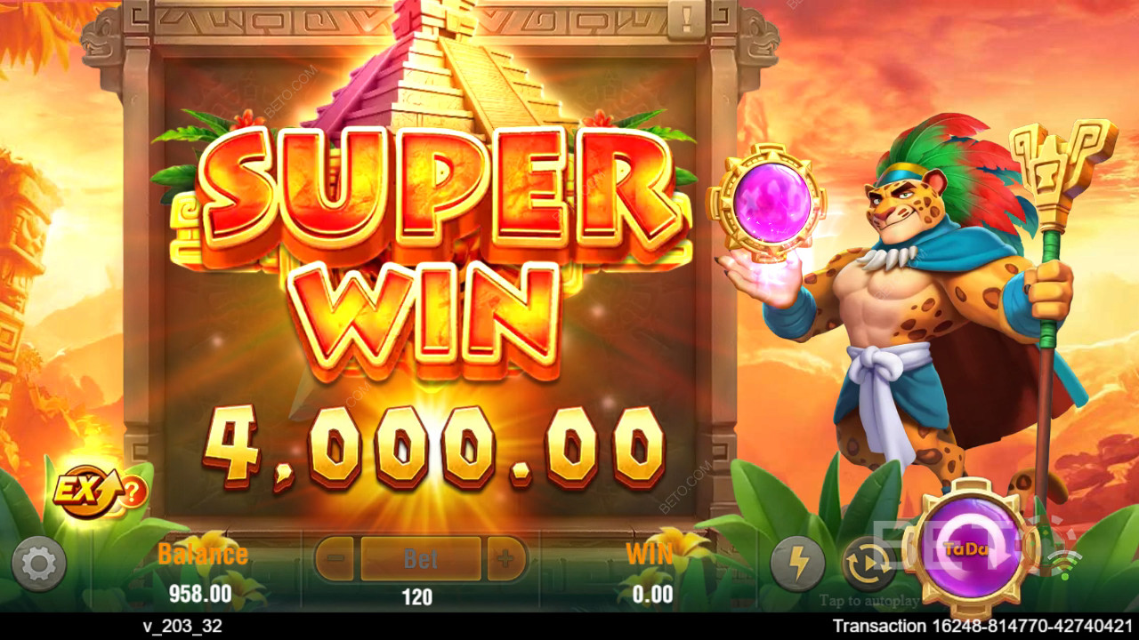 Vinn 4 500 gånger din insats i Lucky Jaguar Video Slot!