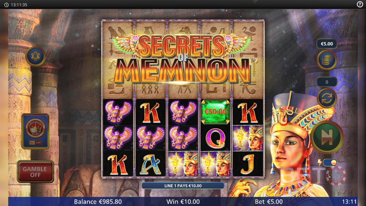 Secrets of Memnon Spela Gratis
