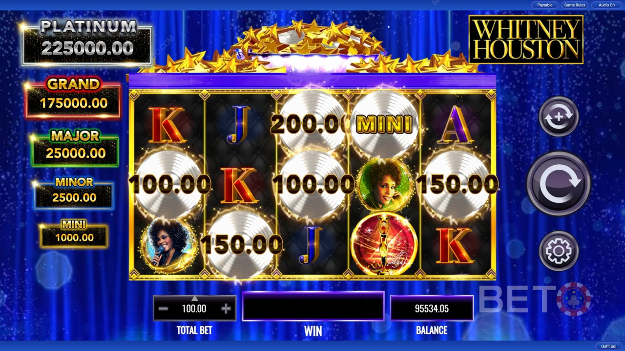 Whitney Houston recension av BETO Slots