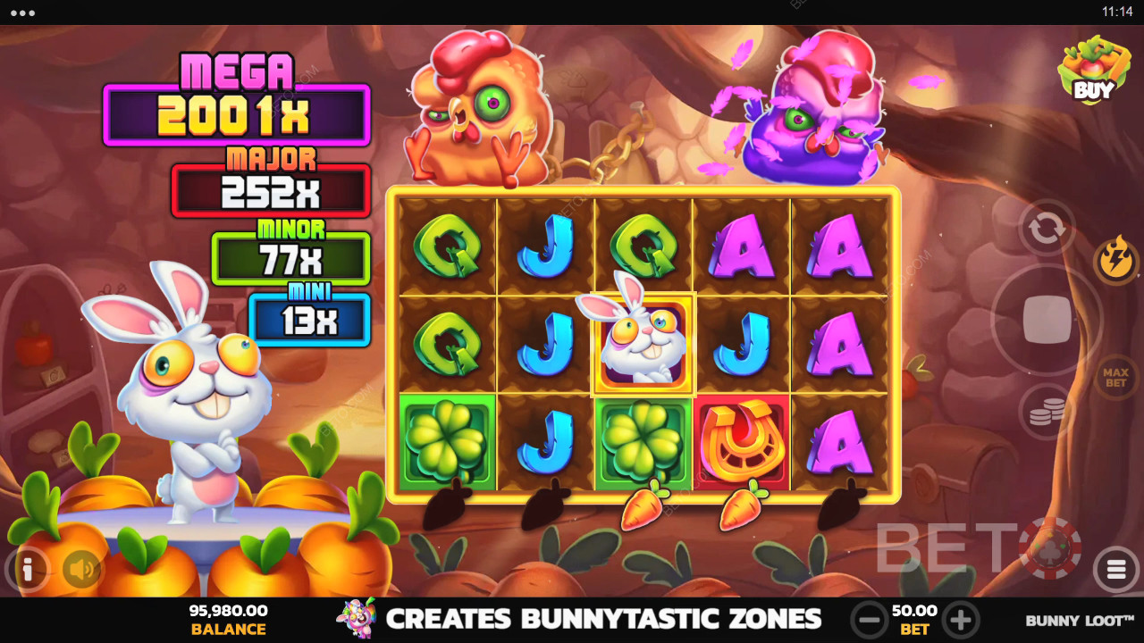 Bonusfunktioner förklaras i Bunny Loot av PearFiction