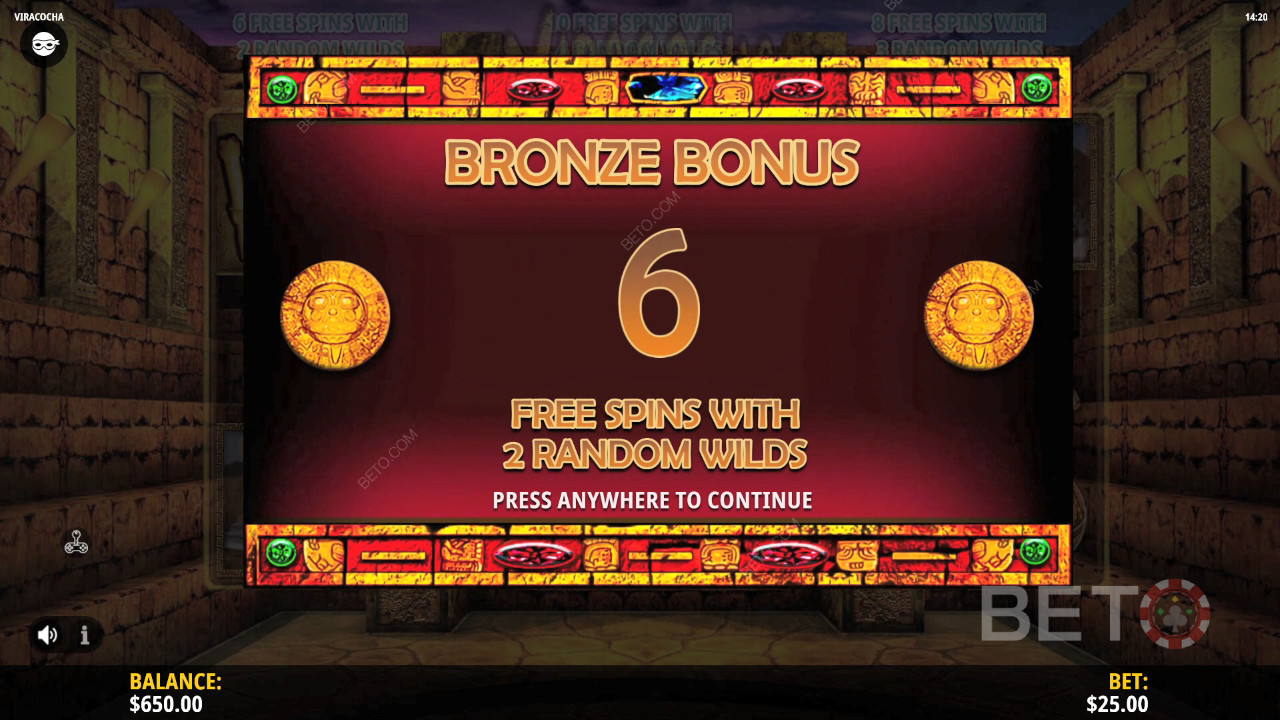 Vinn 9 600 gånger din insats i Viracocha Slot Online!
