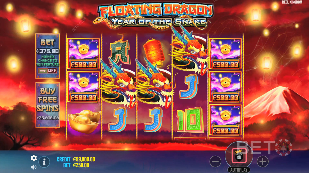 Floating Dragon Year of the Snake Review av BETO Slots