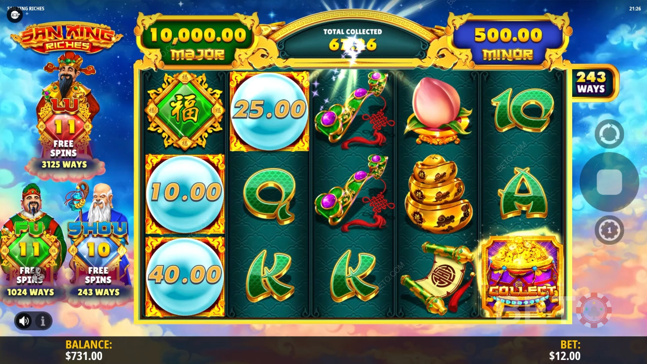 San Xing Riches Spela Gratis