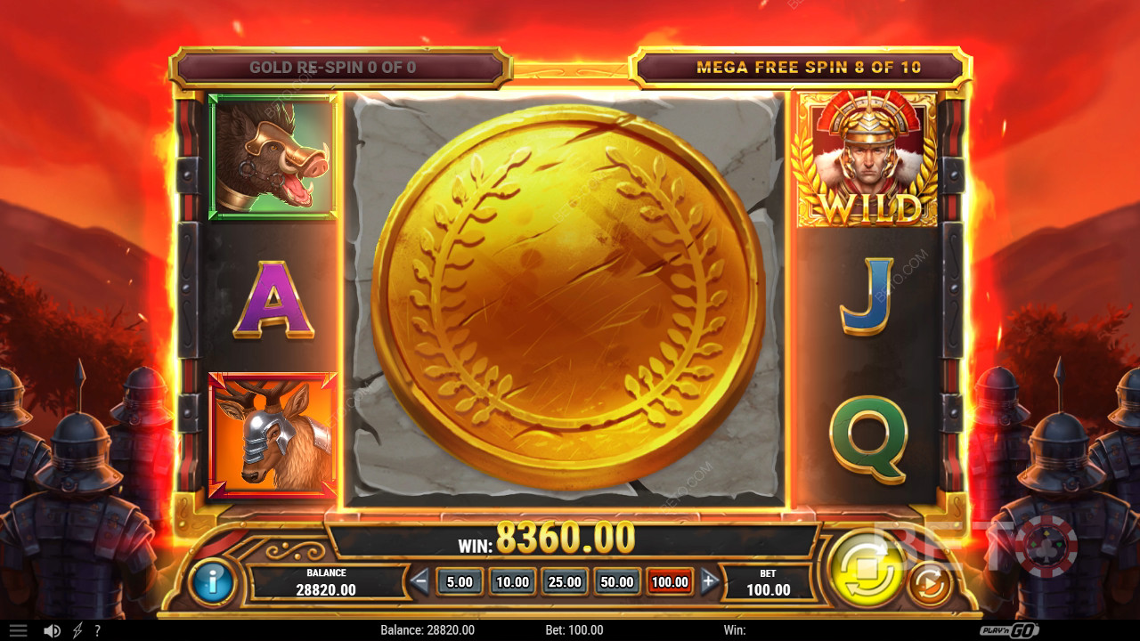 Vinn 4 000 gånger din insats i Legion Gold Victory Video Slot!