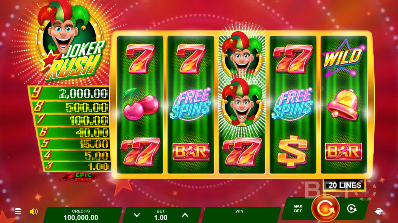 Joker Rush Review av BETO Slots