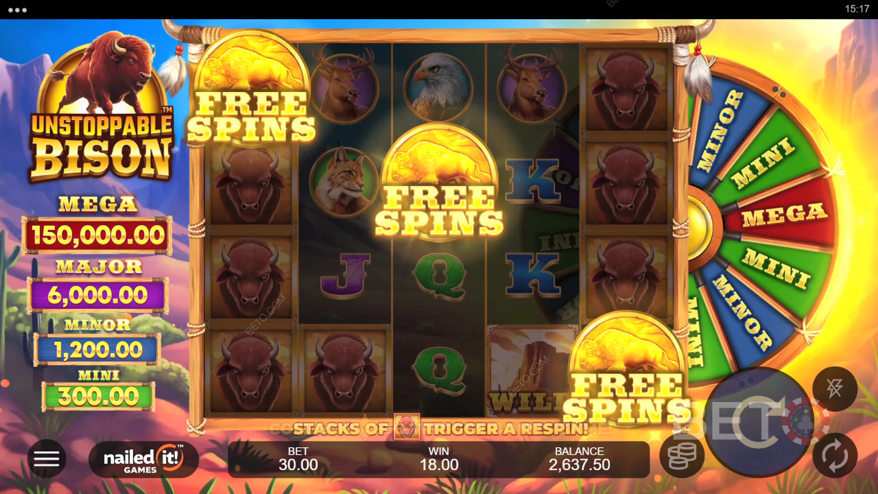 Unstoppable Bison Spela Gratis