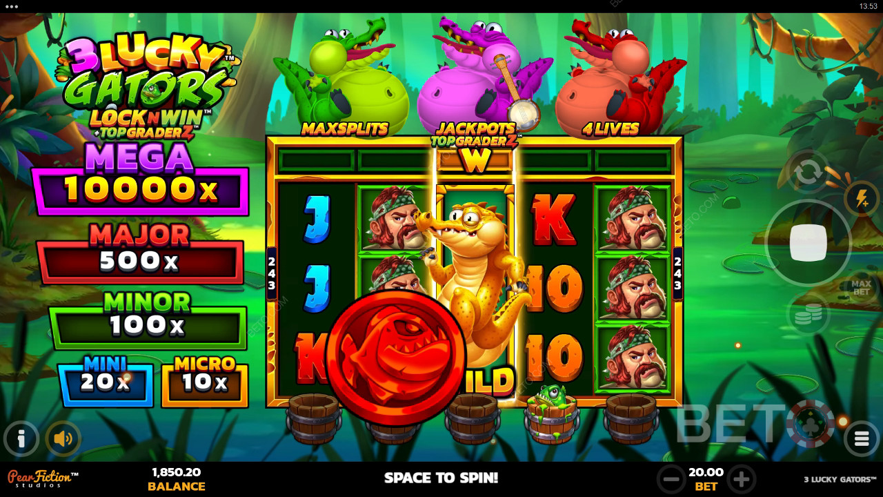 3 Lucky Gators Spela Gratis