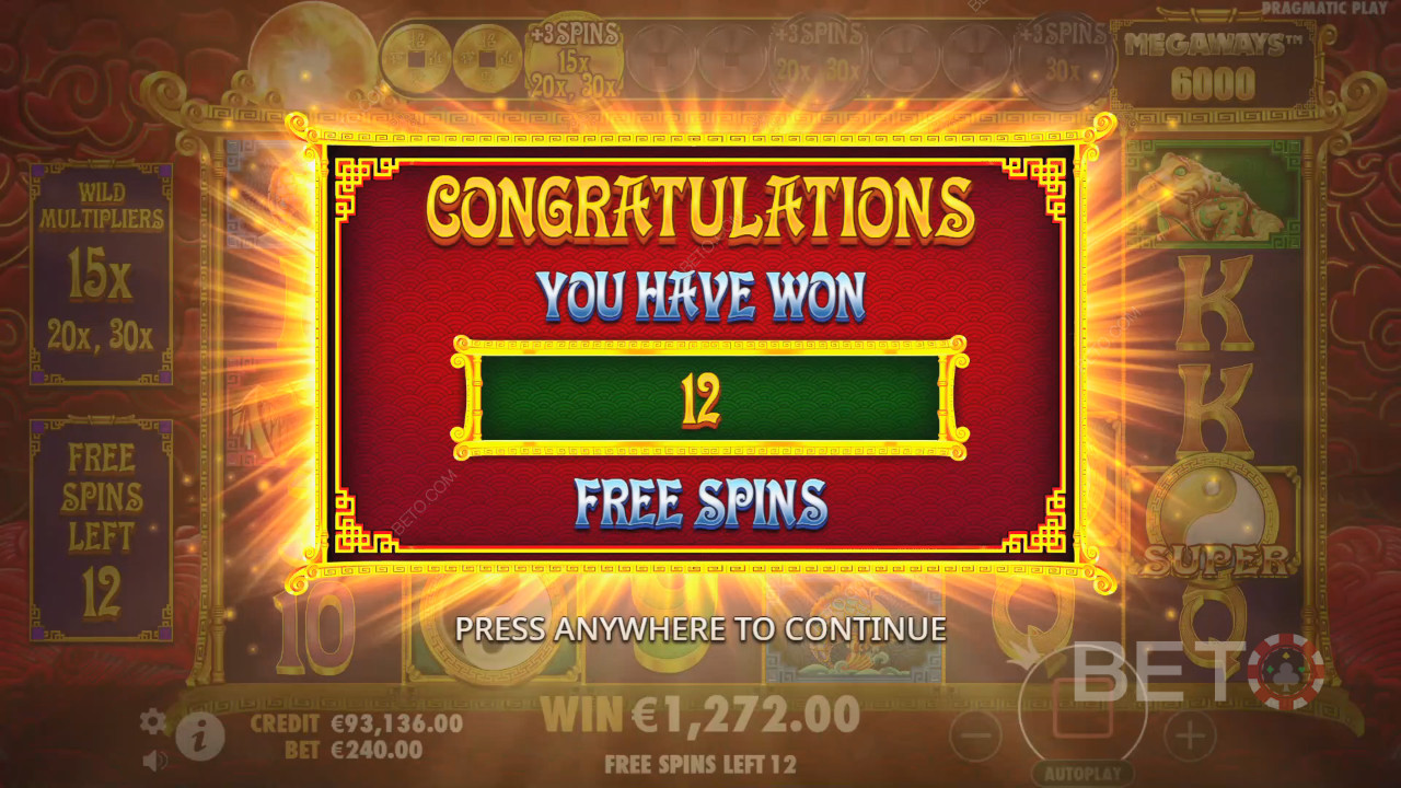 Vinn 8 000 gånger din insats i 5 Lions Megaways 2 Slot Online!