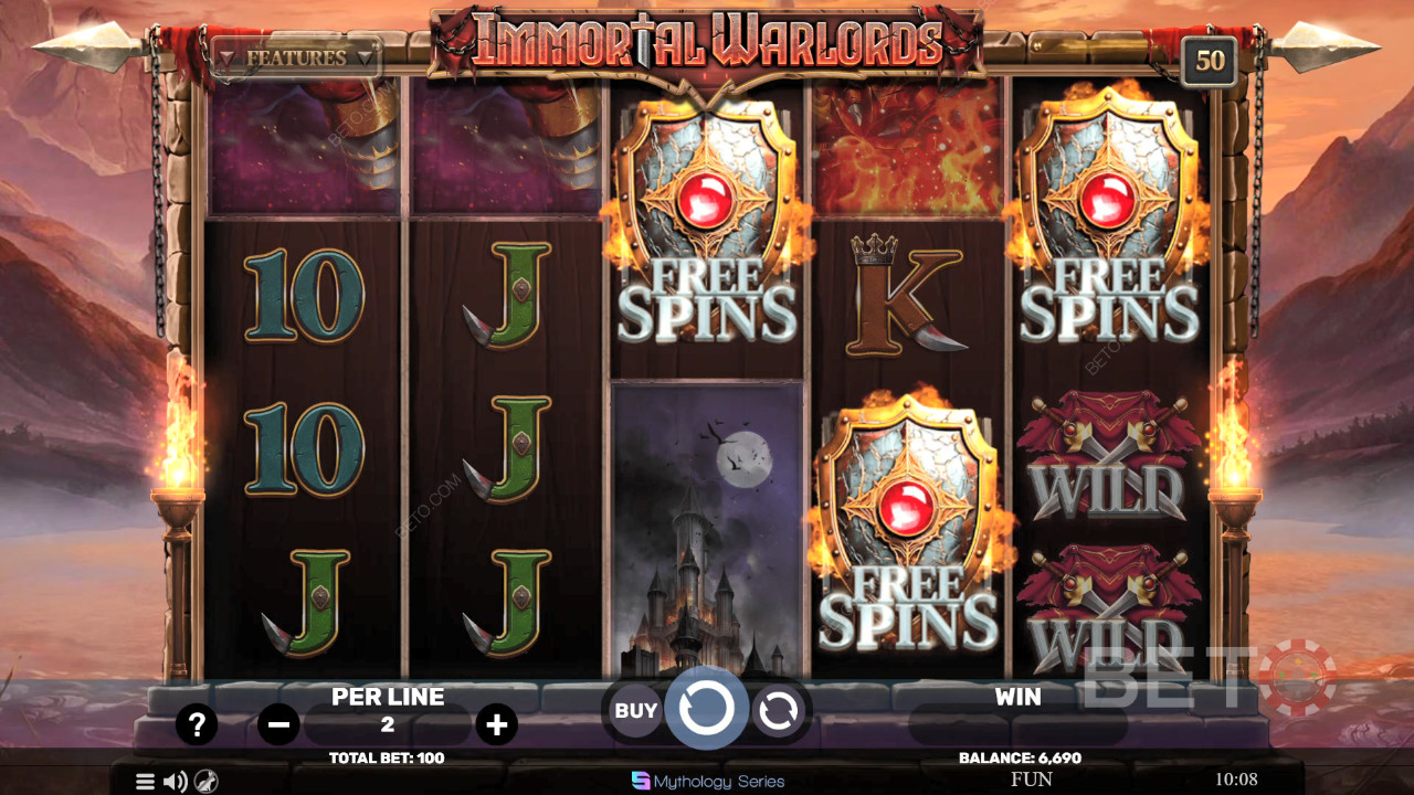 Immortal Warlords Review av BETO Slots