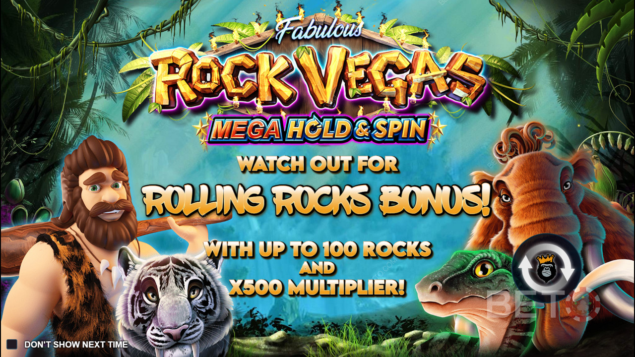 Njut av Hold and Win-funktionen i spelautomaten Rock Vegas