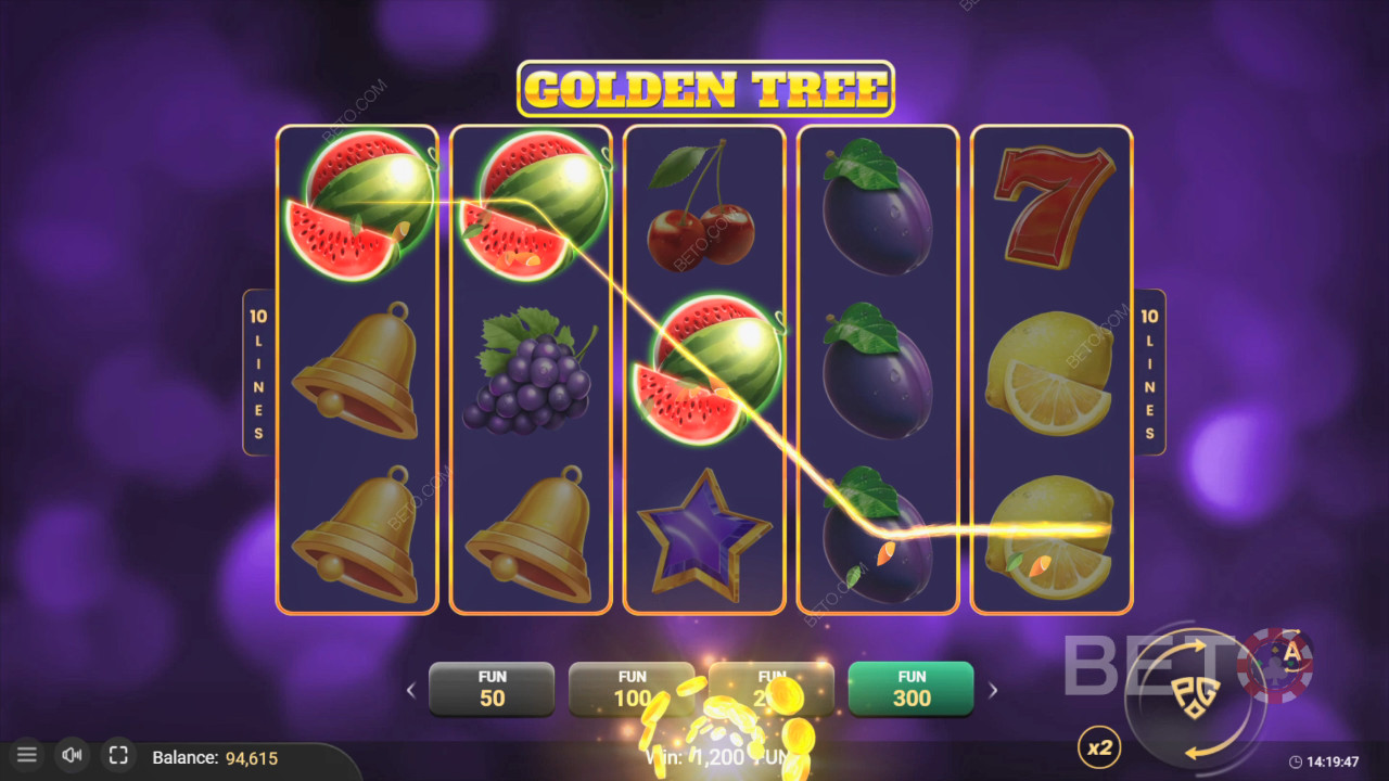 Bonusfunktioner förklaras i Golden Tree av Pascal Gaming