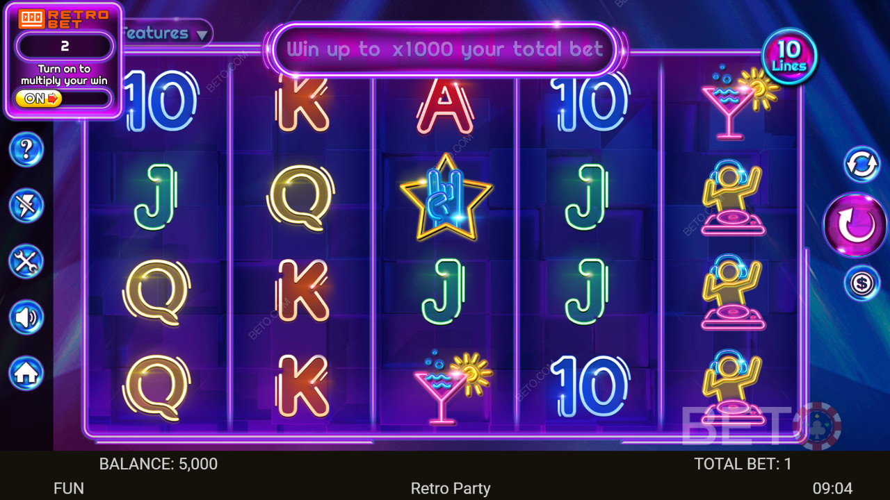 Retro Party Review av BETO Slots
