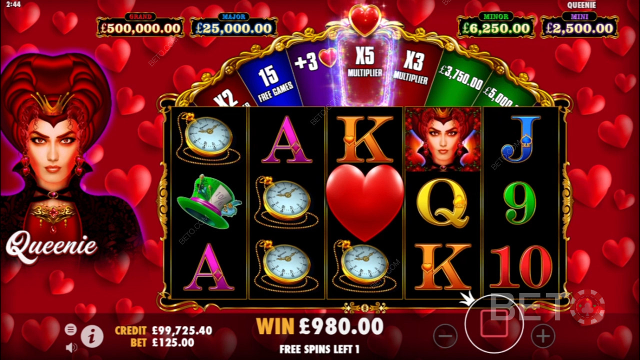 Upplev en fantasivärld av drömmar och rikedomar i Queenie casino slot