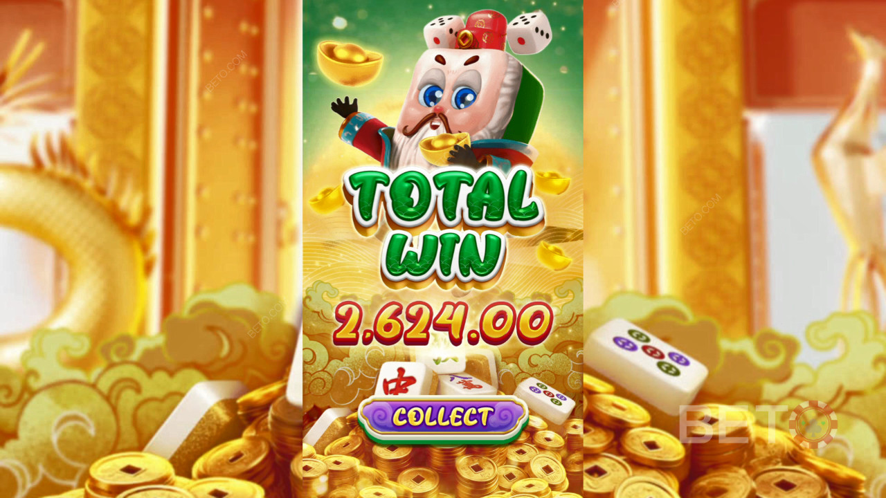 Vinn 8 000 gånger din insats i Mahjong Riches Slot!