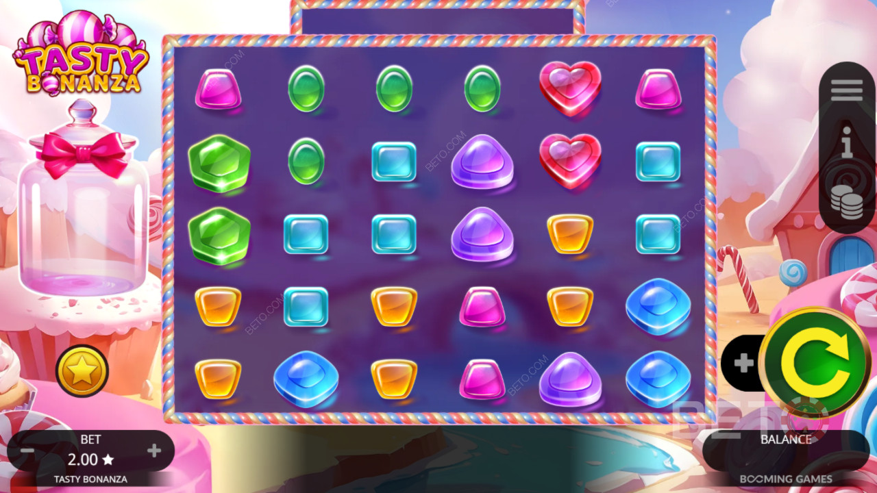 Bonusfunktioner förklaras i Tasty Bonanza av Booming Games