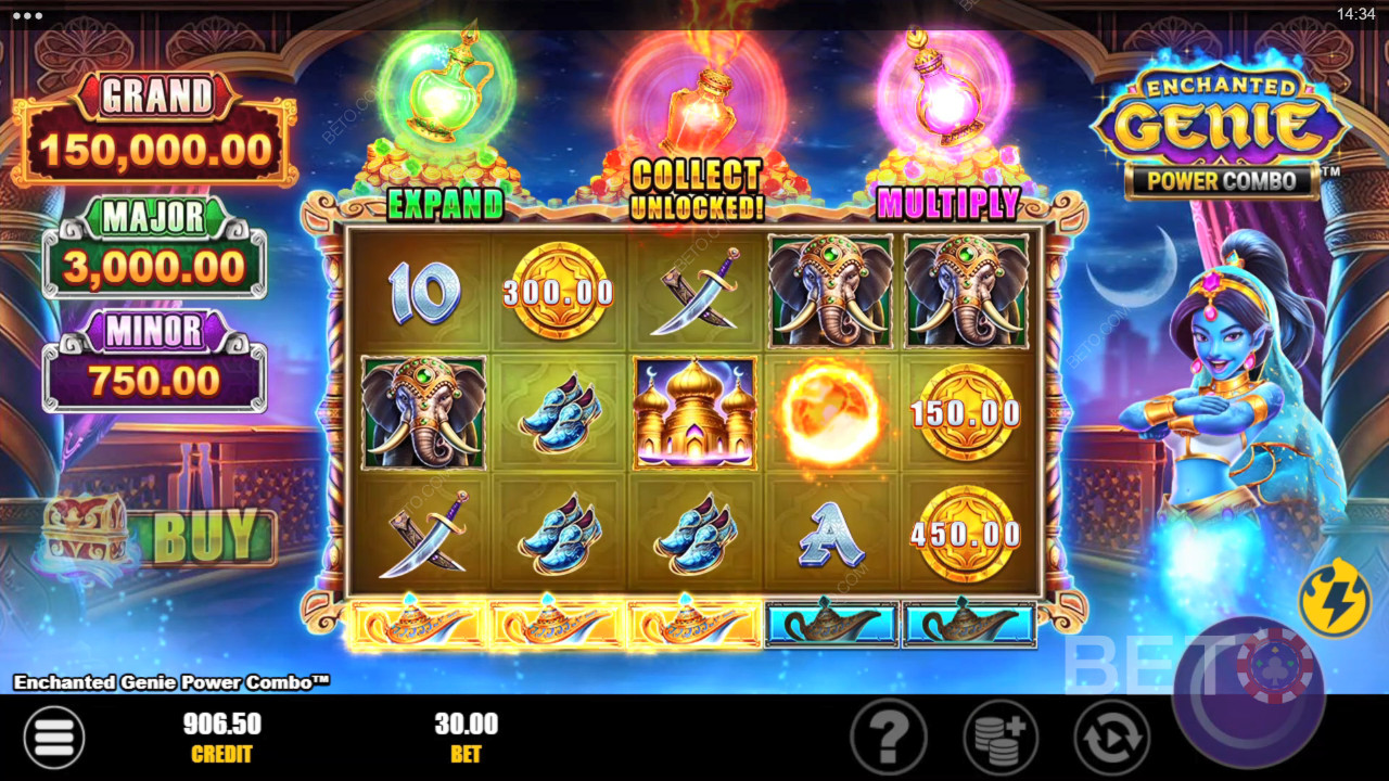 Enchanted Genie Power Combo Spela Gratis