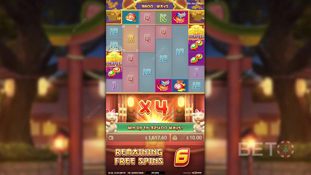 Bonusfunktioner förklarade i Win Win Neko av Nextspin