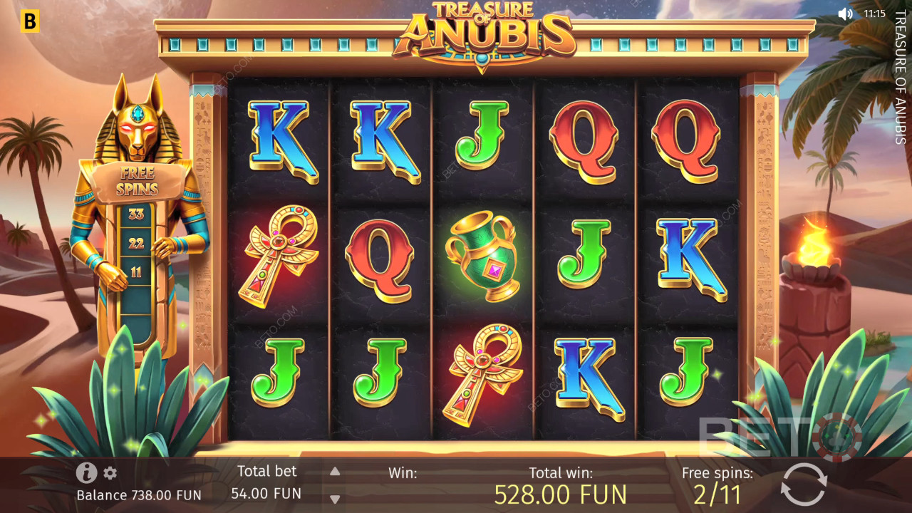 Hur man spelar BGamings Treasure of Anubis