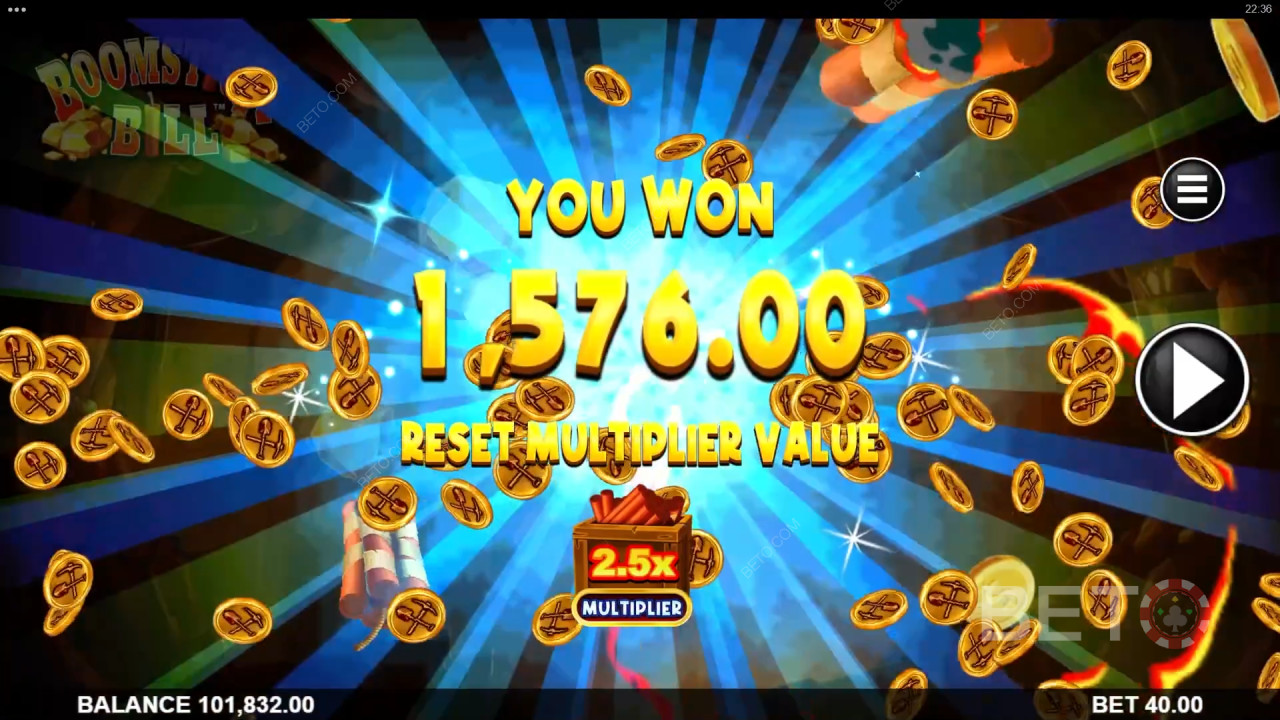 Vinn 5 000 gånger din insats i Boomstick Bill Slot!