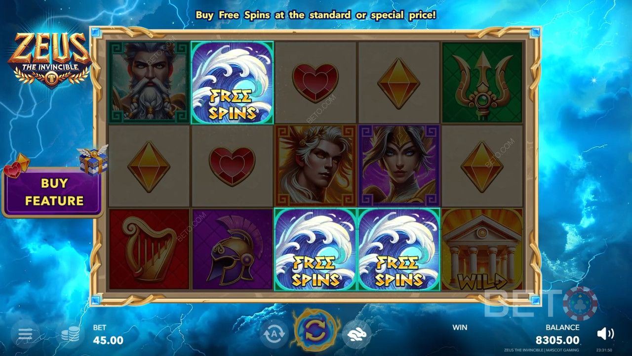 Zeus The Invincible Review av BETO Slots