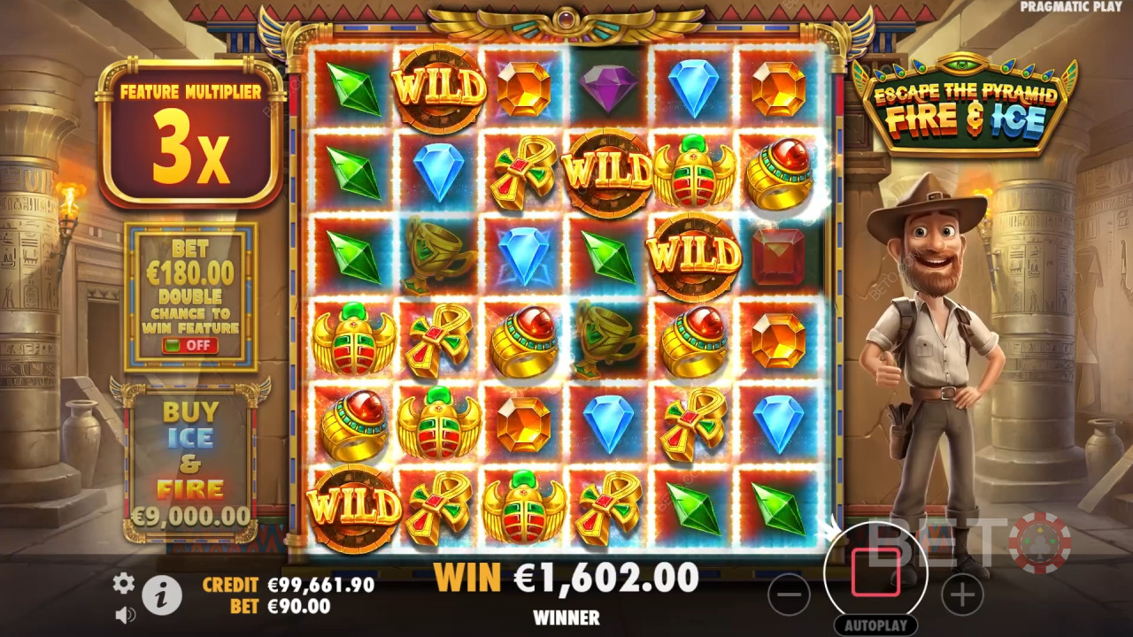 Escape the Pyramid Fire & Ice Review av BETO Slots