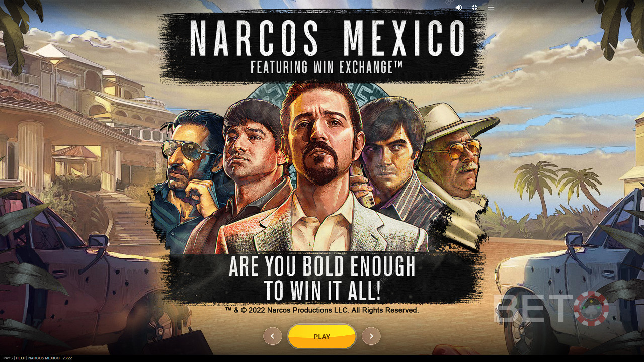 Gå ini Narcos Mexikos värld och ta del av massiva vinster.
