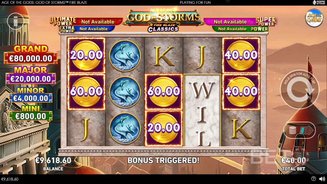 Age of the Gods: God of Storms Fire Blaze Spela Gratis